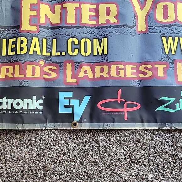 Rare Vintage 2005 Ernie Ball Battle of the Bands 9 Warped Tour Banner! - Picture 9 of 9